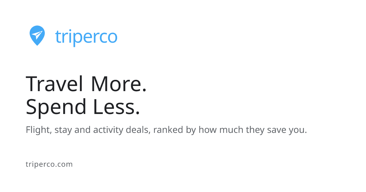 Triperco: Travel more. Spend less.